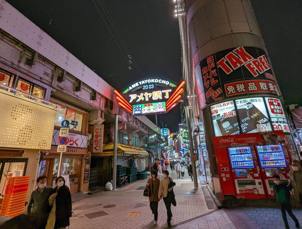 بازار ژاپنی آمیا یوکوتشو مراکز دیدنی توکیو